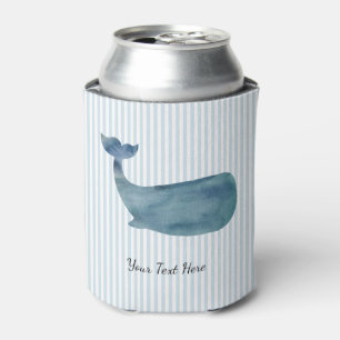 Enfriador De Latas Pintura de ballena personalizada franja azul coste