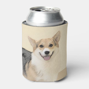 Enfriador De Latas Pintura de Corgi galés de Pembroke - Arte Perro Or