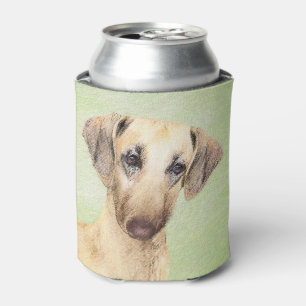 Enfriador De Latas Pintura de eslúpulos - Arte de perro original lind
