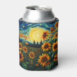 Enfriador De Latas Pintura de girasoles de Van Gogh