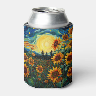 Enfriador De Latas Pintura de girasoles de Van Gogh