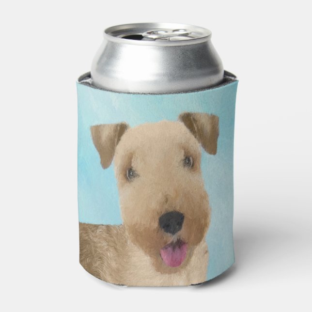 Enfriador De Latas Pintura de Lakeland Terrier - Arte de Perro Origin (Lata Anverso)