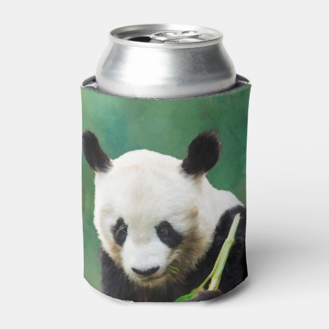 Enfriador De Latas Pintura de Panda Bear Long Hui (Lata Anverso)