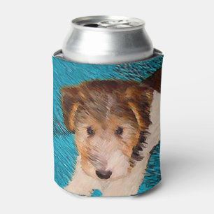 Enfriador De Latas Pintura de pipa de Fox Terrier - Arte Perro Origin