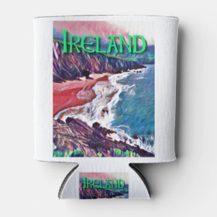 Enfriador De Latas Pintura de playa de Irlanda
