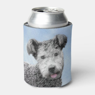 Enfriador De Latas Pintura de Pumi - Arte de Perro Original.
