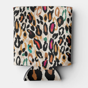 Enfriador De Latas Pinturas de animales vivos de leopardo