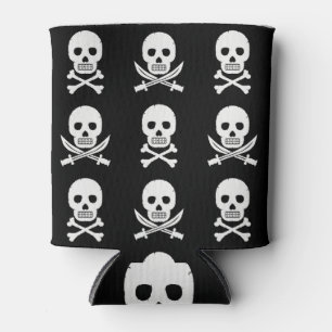 Enfriador De Latas Pirata Skulls Crossbone Seless Pattern