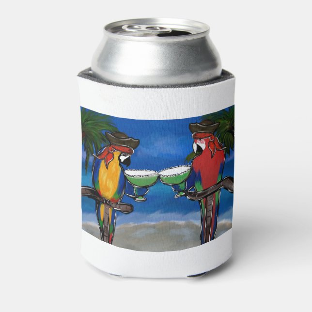 Enfriador De Latas Piratas Loro (Reverso de la lata)