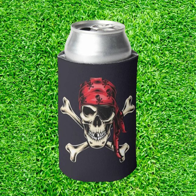 Enfriador De Latas Pirate Golf Cooler (Tee Time for Treasure!)