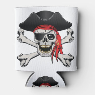 Enfriador De Latas Pirate Skull