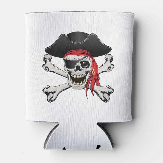 Enfriador De Latas Pirate Skull (Anverso)
