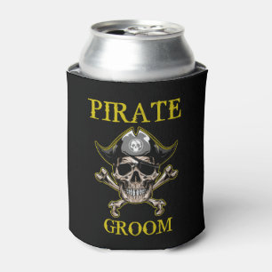 ENFRIADOR DE LATAS PIRATE SKULL GROOM GOLD