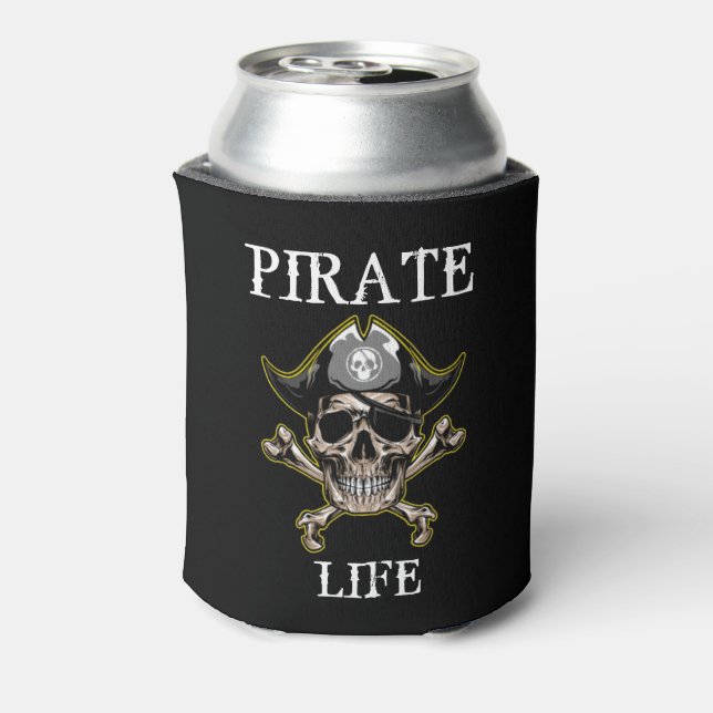 ENFRIADOR DE LATAS PIRATE SKULL LIFE (Reverso de la lata)