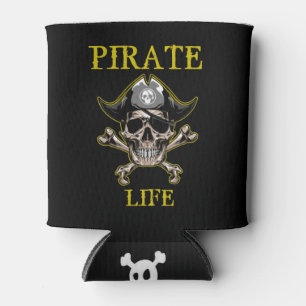 ENFRIADOR DE LATAS PIRATE SKULL LIFE GOLD