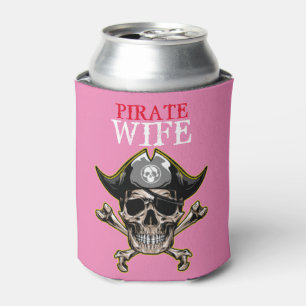 ENFRIADOR DE LATAS PIRATE SKULL PINK MOM