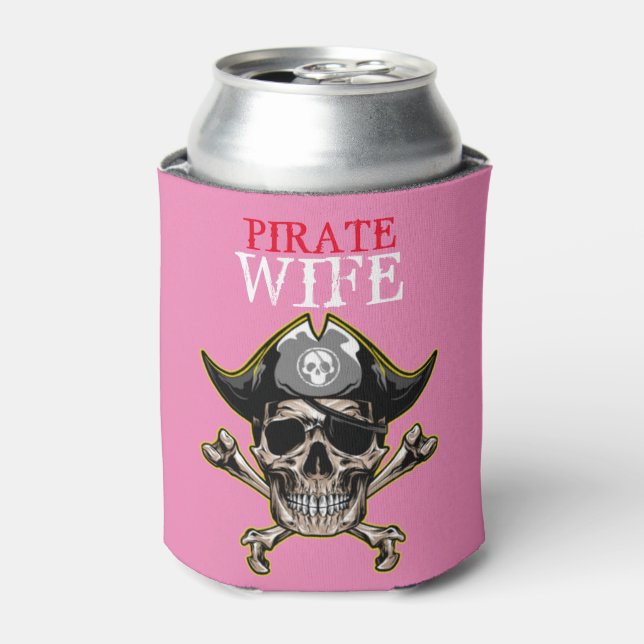 ENFRIADOR DE LATAS PIRATE SKULL PINK MOM (Lata Anverso)