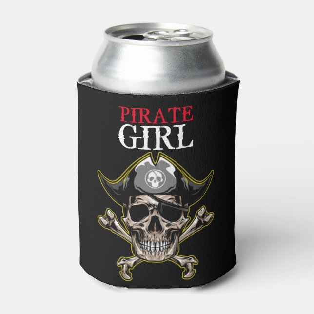 ENFRIADOR DE LATAS PIRATE SKULL RED CHICA (Lata Anverso)