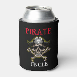 ENFRIADOR DE LATAS PIRATE SKULL TÍO BONES REFRIGERADOR DE BEBIDAS