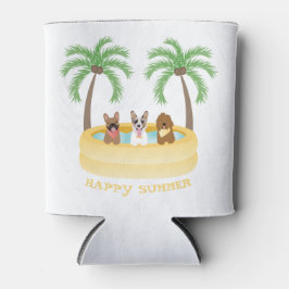 Enfriador De Latas Piscina de perros de verano felices