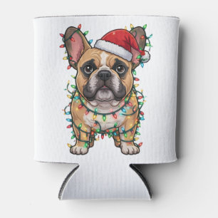 Enfriador De Latas Pit Bull Envuelto en Luces de Navidad  Amantes de 