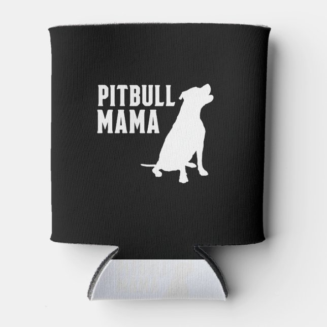 Enfriador De Latas Pitbull Mama Silhouette (Anverso)