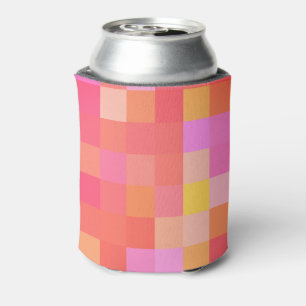 Enfriador De Latas Pixel Multicolor Rojo/Rosa/Amarillo/Naranja/Lavand