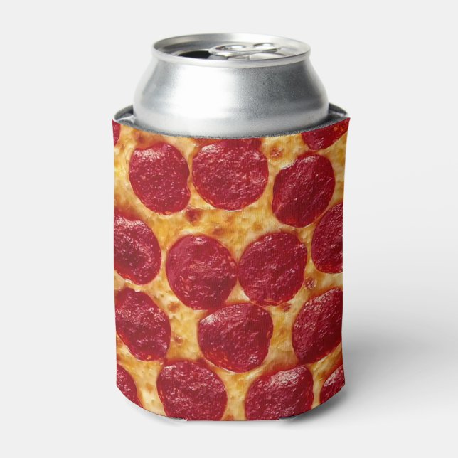 Enfriador De Latas pizza de pepperonis (Lata Anverso)