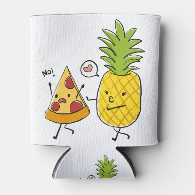 Enfriador De Latas Pizza piña (Anverso)