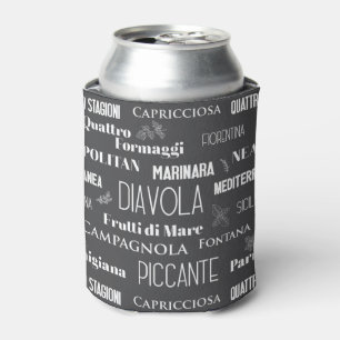 Enfriador De Latas Pizzeria Restaurante Chef Italiano Pizza Nombres