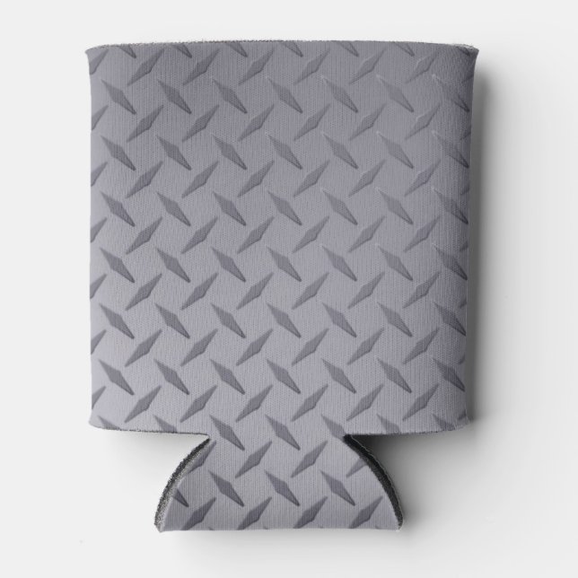 Enfriador De Latas Placa de diamante gris de acero (Anverso)