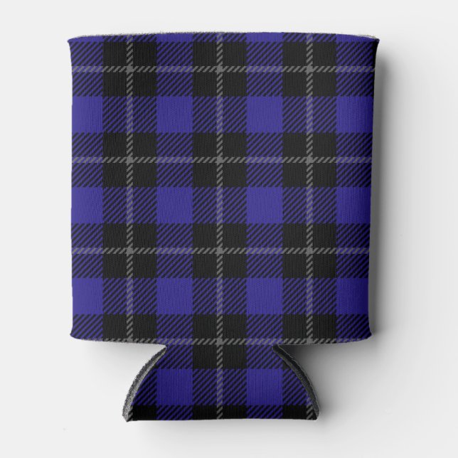 Enfriador De Latas Placa real azul negro (Anverso)