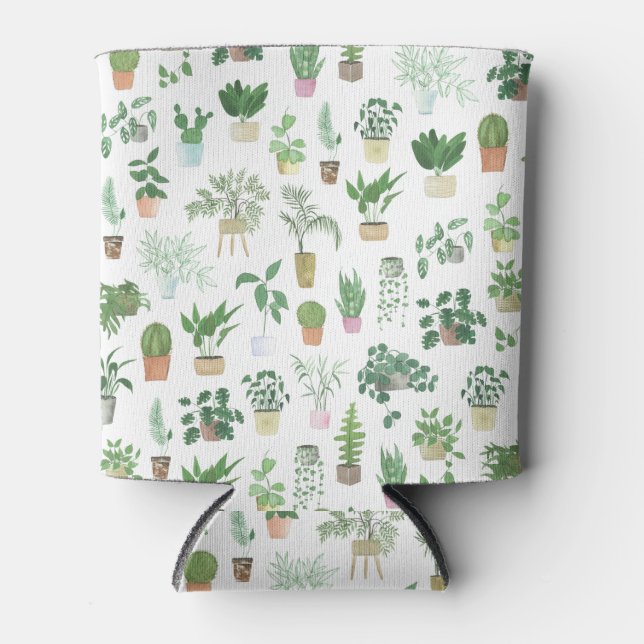 Enfriador De Latas Plantas plantadas y patrones de macetas (Anverso)