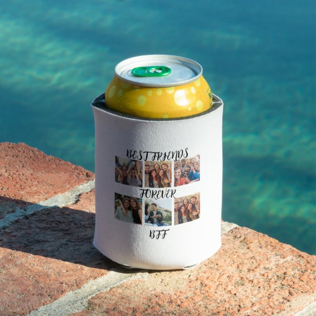 Enfriador De Latas Plantilla de fotografía personalizada "Best Friend (Piscina in situ)