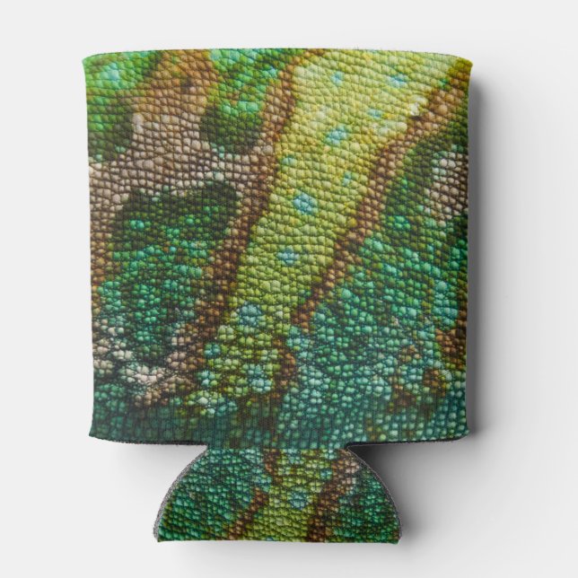 Enfriador De Latas Plantilla de textura de piel de camaleón (Reverso)