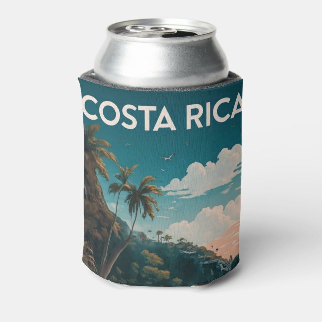 Enfriador De Latas Playa de Costa Rica Pura Vida (Reverso de la lata)