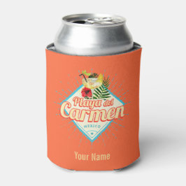 Enfriador De Latas Playa del Carmen México Retro Cocktail Vintage