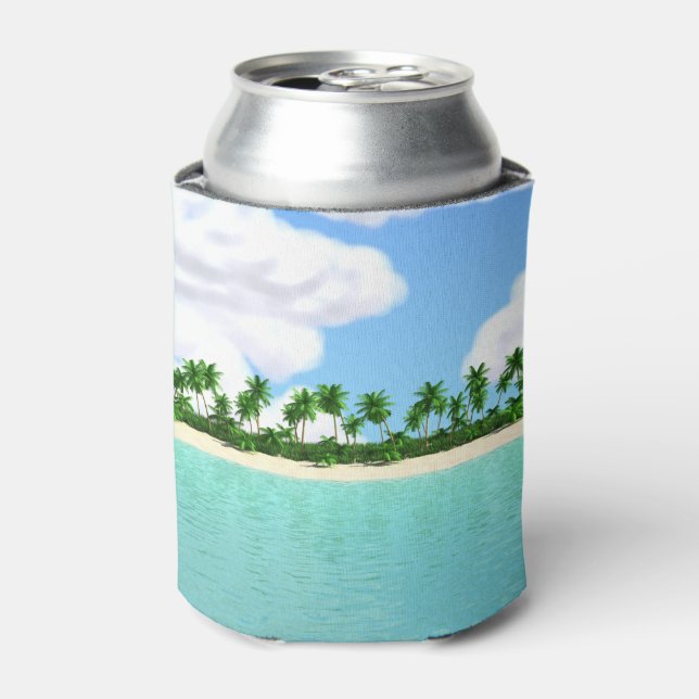 Enfriador De Latas Playa Tropical (Lata Anverso)