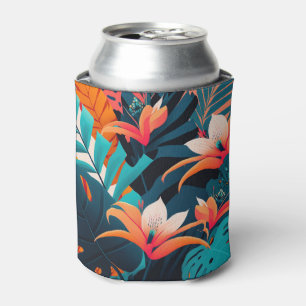 Enfriador De Latas Playa Tropical Floral