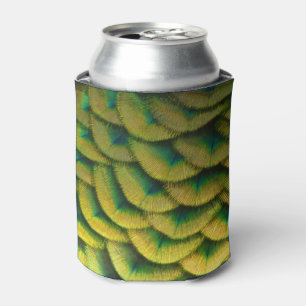 Enfriador De Latas Plumas de Pavo Real II Naturaleza Colorida