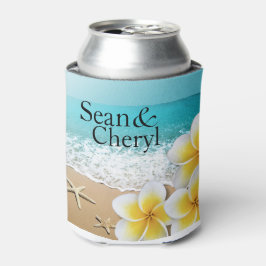 Enfriador De Latas Plumeria Beach Refrigerador de bebidas