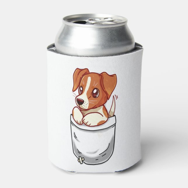 Enfriador De Latas Pocket Cute Jack Russell Terrier (Lata Anverso)