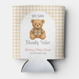 Enfriador De Latas Podemos esperar a que el oso precoz Baby Shower