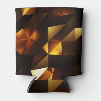Enfriador De Latas Polígono dorado: representación abstracta 3D