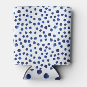 Enfriador De Latas Polka Azul: Punto acuarela sin inconvenientes.