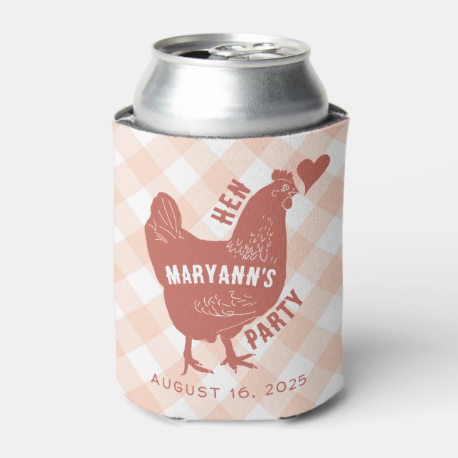 Enfriador De Latas Pollito de Despedida de Soltera (Lata Anverso)