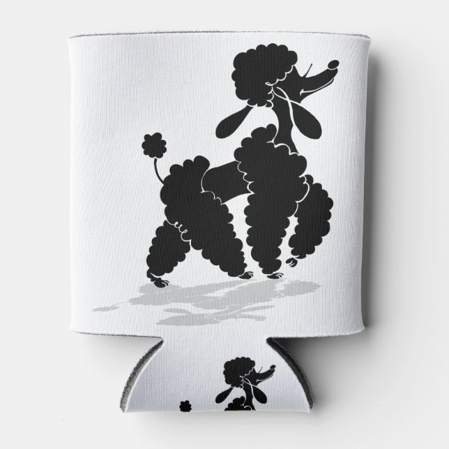 Enfriador De Latas Poodle Silhouette (Anverso)