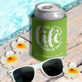 Enfriador De Latas Pool Life Lime Green