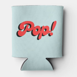 Enfriador De Latas ¡Pop! Coolers de lata Koozie rojo y azul