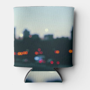 Enfriador De Latas Por la noche Varsovia: Silhouette de cristales bor